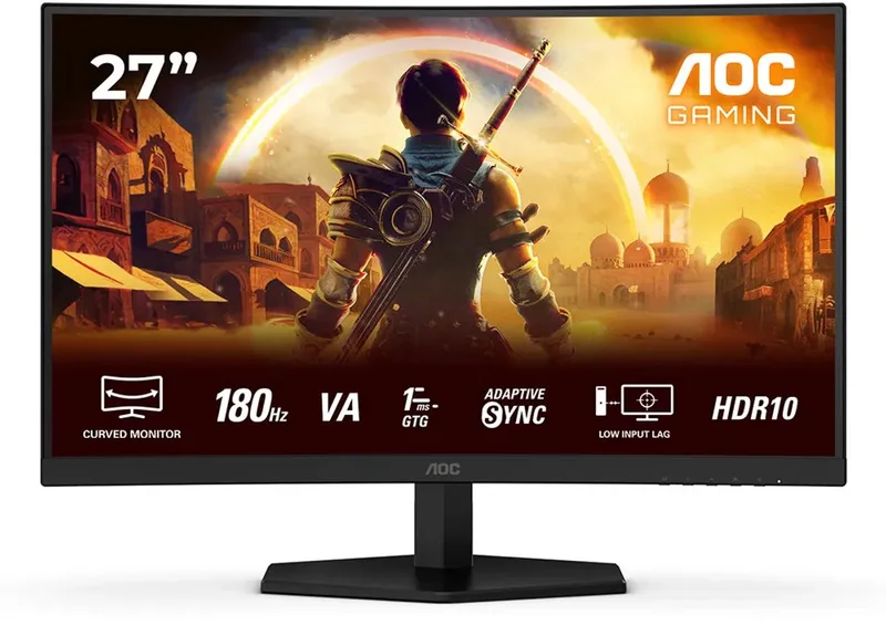 G4 C27G42E - Full HD Curved Gaming Monitor - 180hz - 0.5ms - 27 inch de AOC – jaquette