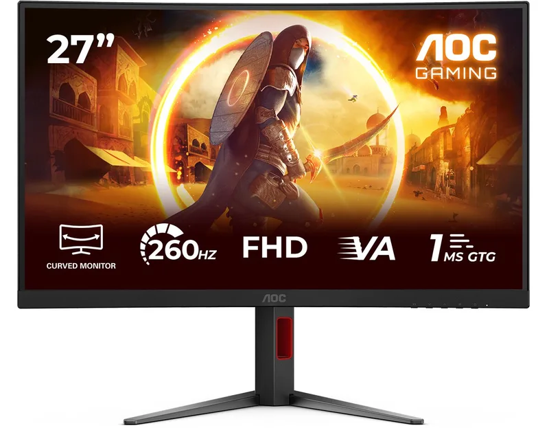 G4 C27G4Z2 computer monitor 68,6 cm (27") 1920 x 1080 Pixels Full HD LCD Zwart, Rood van AOC, Zwart, Rood – cover