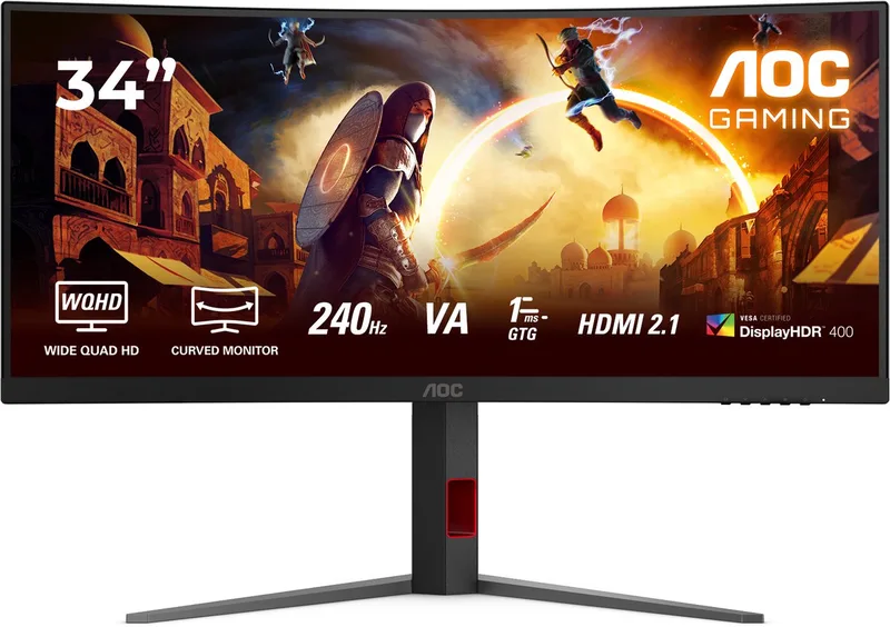 G4 CU34G4Z - Ultrawide QHD Gaming Monitor - 34 inch - 240hz van AOC – cover