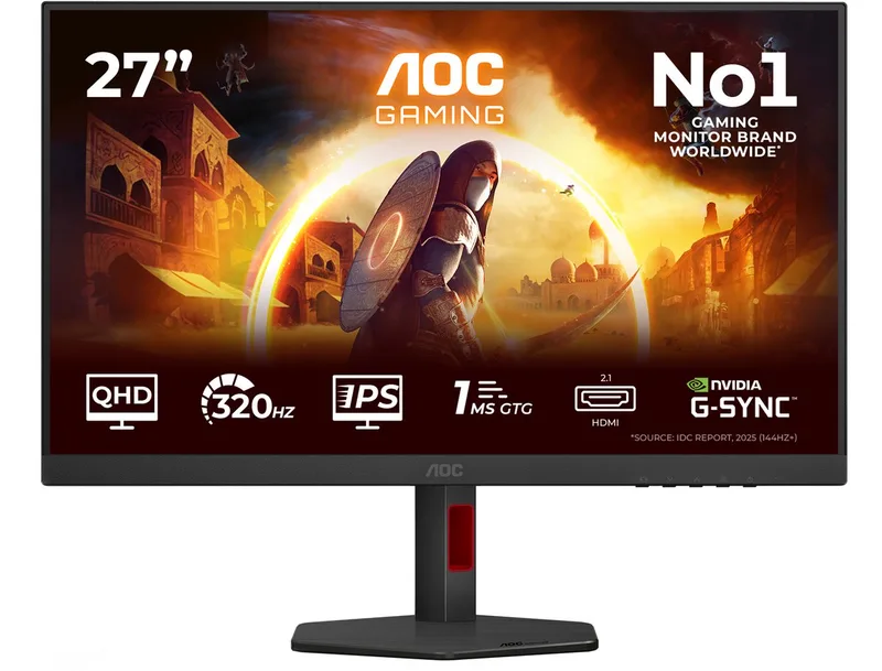 G4 Q27G4SRU - QHD Fast IPS Gaming Monitor - 320hz - 1ms GtG - E-sports Design - 27 inch van AOC – cover