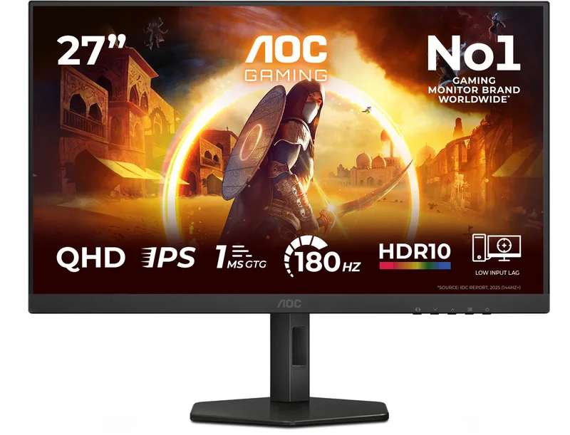 G4 Q27G4XF - QHD IPS Gaming Monitor - 180hz - Verstelbaar - 27 inch van AOC – cover
