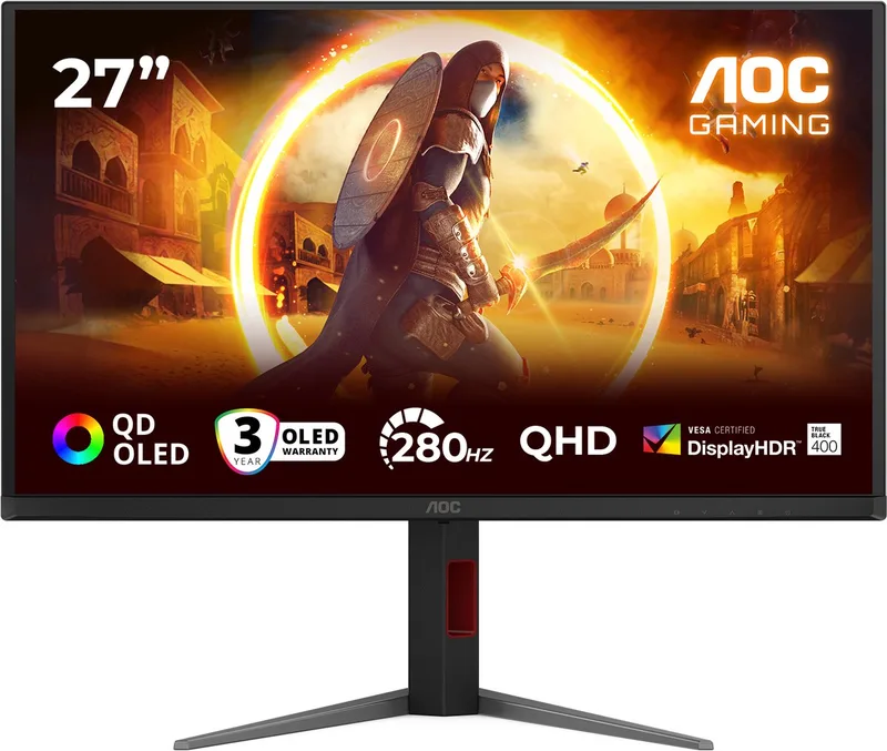 G4 Q27G4ZD - QHD OLED Monitor - HDMI 2.1 - USB-Hub - Verstelbaar - 280hz - 27 inch van AOC – cover