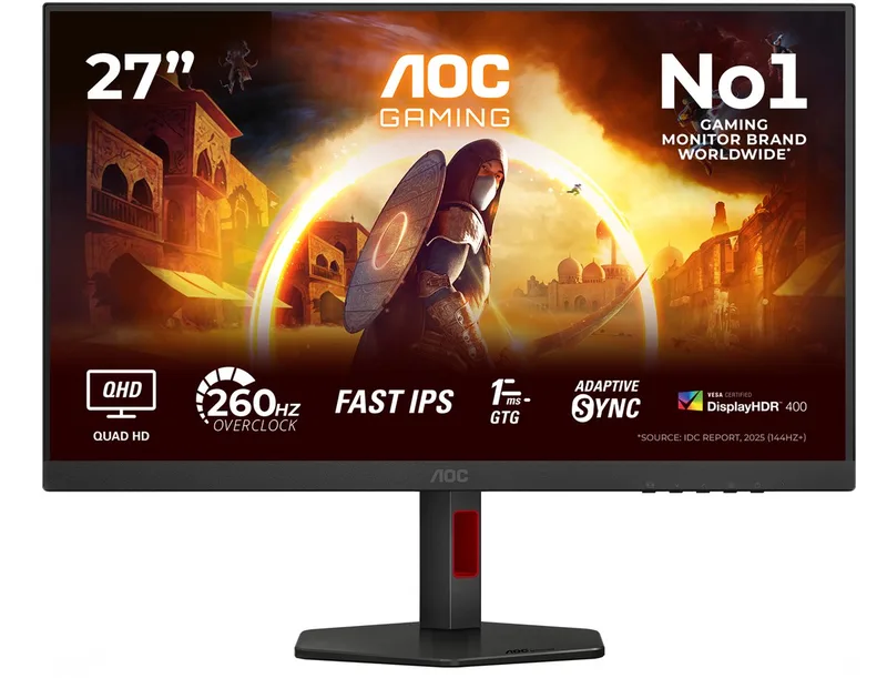 G4 Q27G4ZR - QHD Gaming Monitor - 27 inch - 240Hz - 260hz OC - 27 inch van AOC – cover