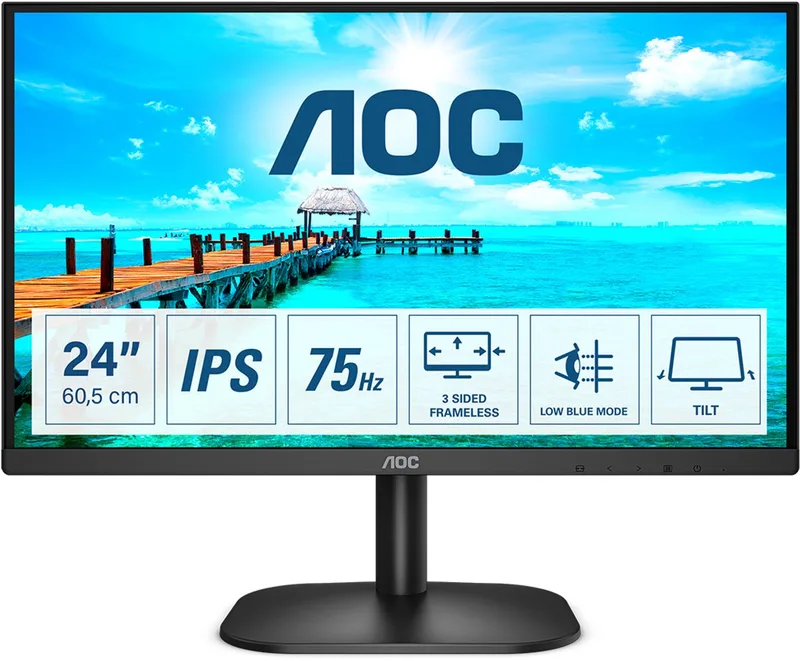 Monitor AOC 24B2XD Full HD 23,8" 75 Hz 60 Hz by AOC – cover