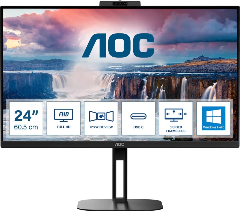 Monitor AOC 24V5CW/BK IPS Full HD LED 23,8" by AOC – cover