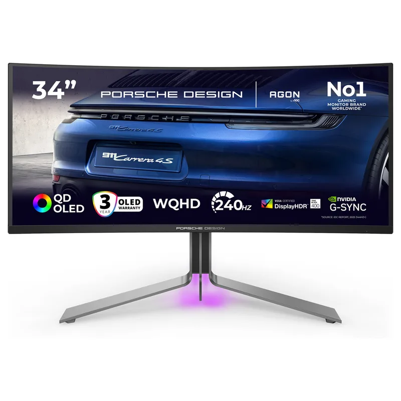 Porsche PD34 computer monitor by AOC – cover