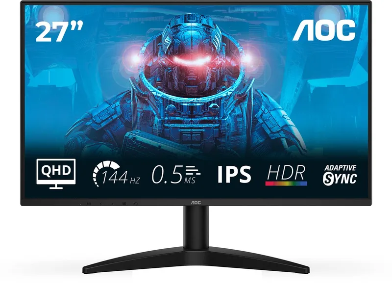 Q27B36X 27 inch QHD IPS Monitor Gaming 144Hz de AOC – jaquette