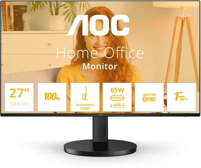 Q27B3CF2 - QHD IPS Monitor - Randloos Design - USB-C 65w - 27 inch van AOC – cover