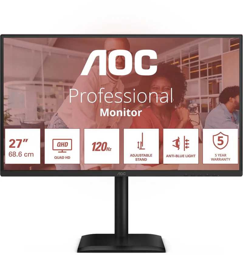 Q27E4CV – 27" QHD beeldscherm – USB-C 90W – IPS by AOC – cover