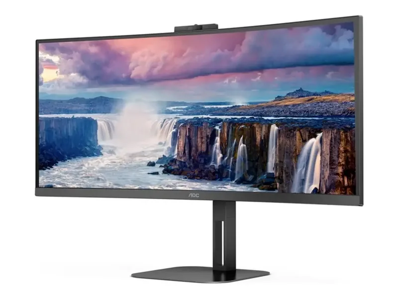 V5 CU34V5CW - QHD Curved Ultrawide Monitor - USB-C - 65w - Webcam - 34 inch by AOC – cover 2 of 2