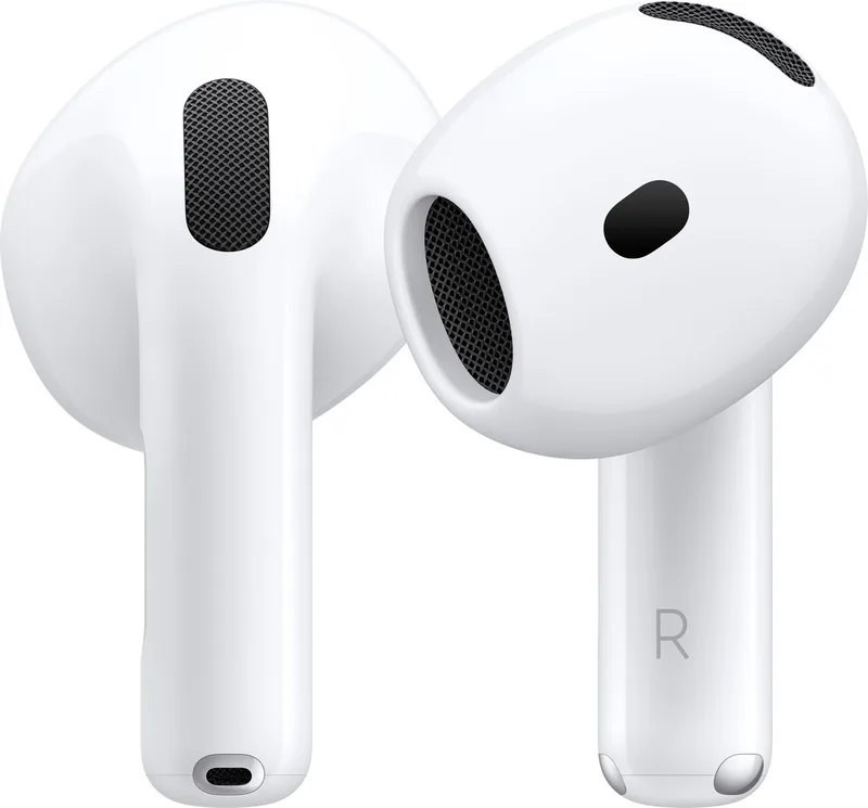 AirPods 4 - met reguliere oplaadcase (USB-C) van Apple, Wit – cover