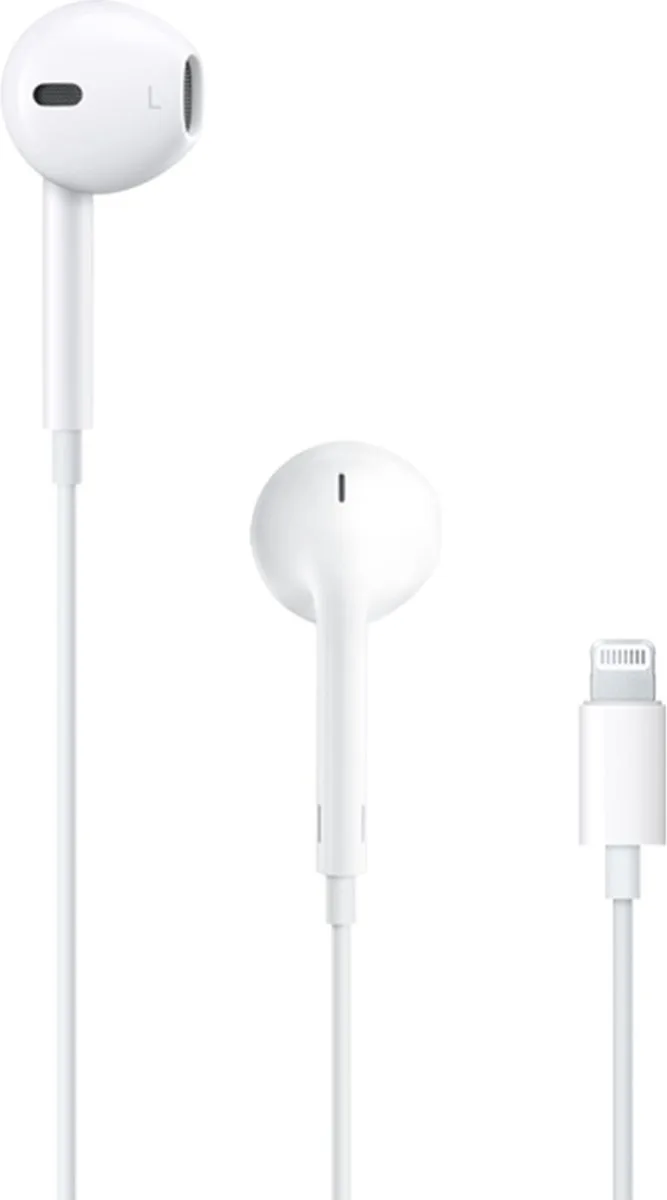 Oordopjes headset met Lightning aansluiting van Apple, Wit – cover