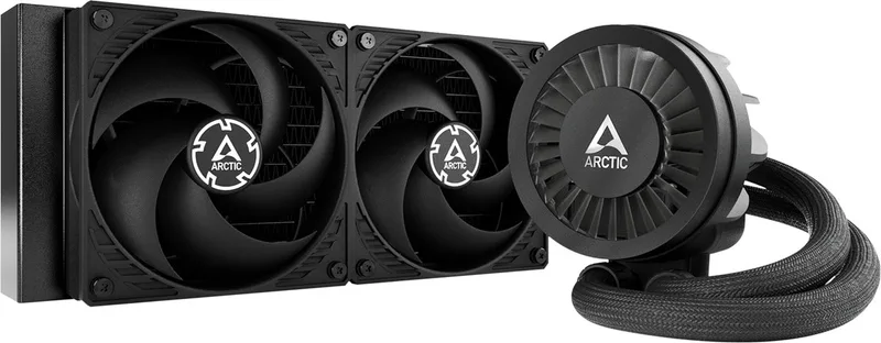 Liquid Freezer III 240 Black - Vloeistofkoelsysteem processor - afmeting radiator: 240 mm - Intel LGA: 1851, 1700 - AMD AM5, AM4 - 2x 120mm PWM by Arctic, Black – cover