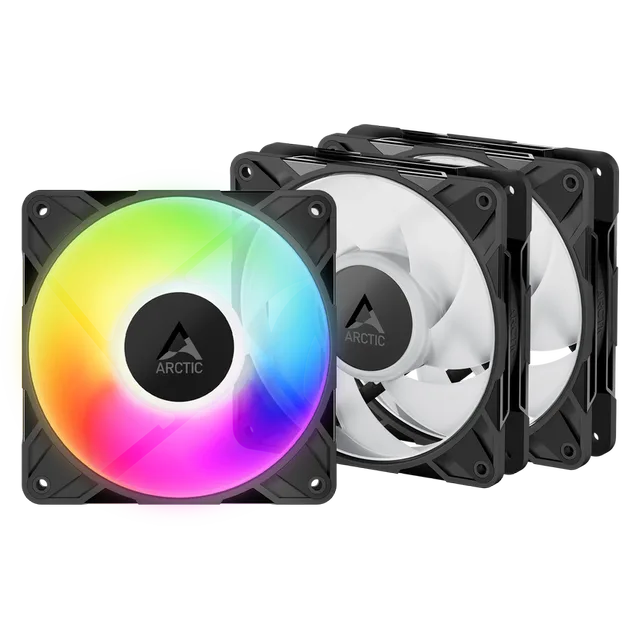 P12 Pro Reverse A-RGB Black 3-pack - Ventilator