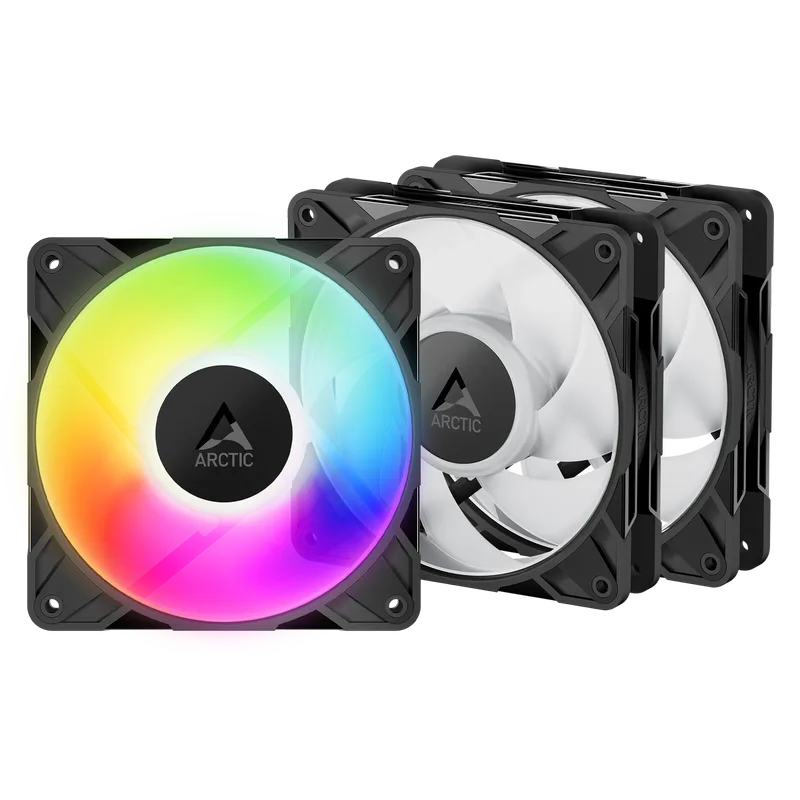 P12 Pro Reverse A-RGB Black 3-pack - Ventilator van Arctic – cover