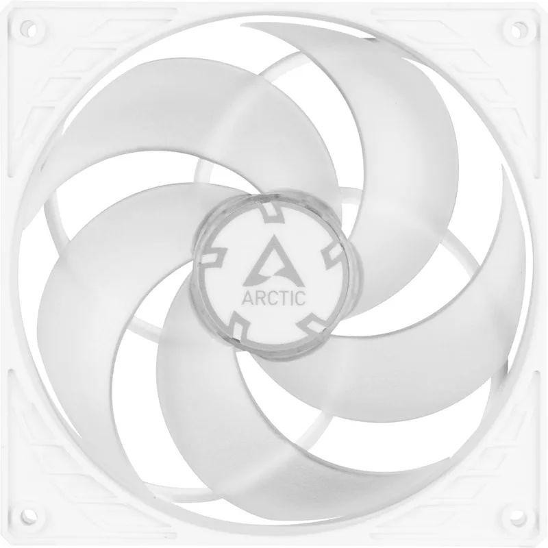 P14 PWM White - Ventilatorhuis - 140 mm - 72.80 cfm - 200 - 1700 RPM - 22.5 dB - transparant van Arctic, Wit – cover