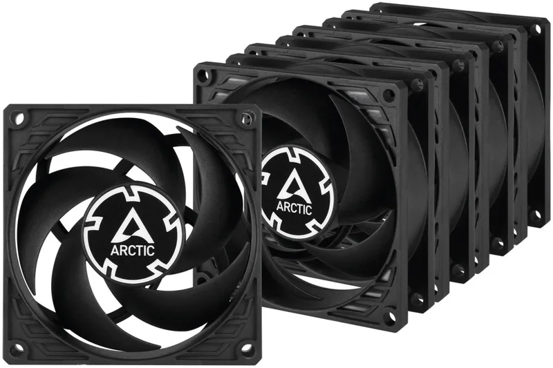 P8 PWM PST Computer behuizing Ventilator 8 cm Zwart by Arctic, Black – cover