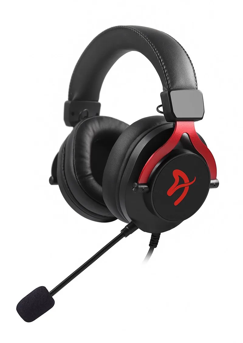 Aria Bedrade Gaming Headset - 3.5 mm Jack - Voor PC & Consoles - Rood van Arozzi, Zwart – cover
