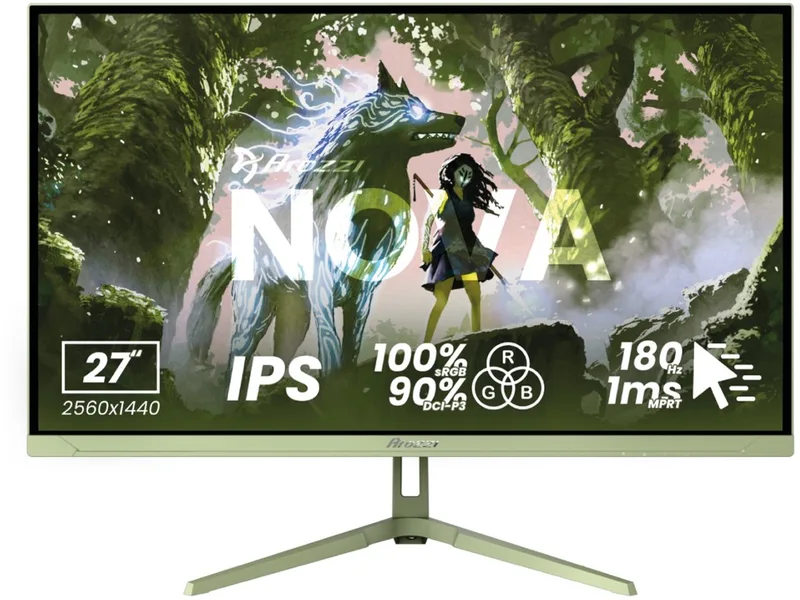 Nova 27" Gaming Monitor - QHD IPS - 180Hz - Bosgroen van Arozzi, Groen – cover