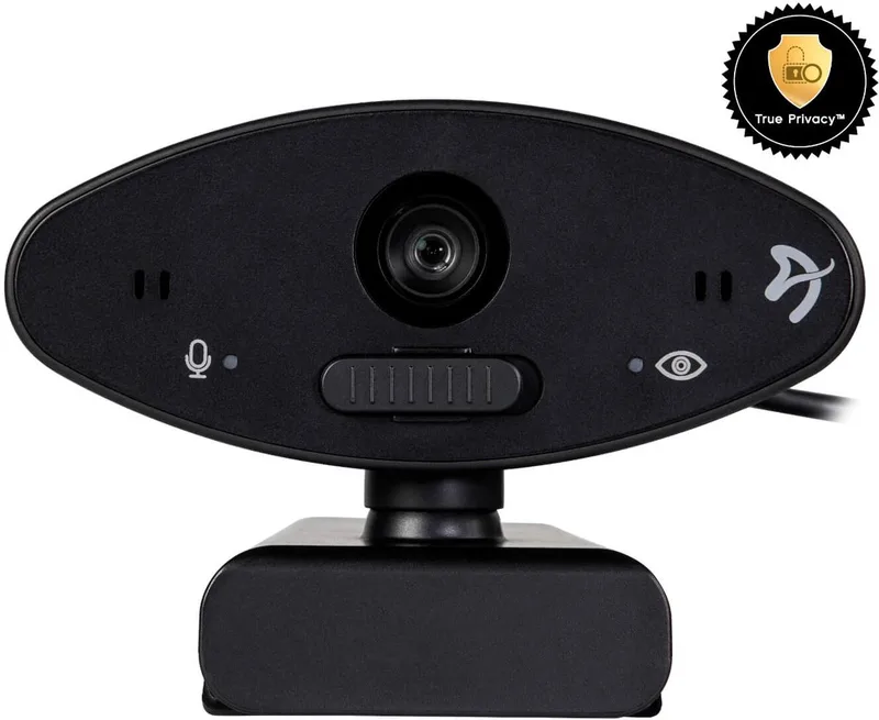 Occhio True Privacy™ Webcam - Cameracover & Hardware Mic Schakelaar van Arozzi, Zwart – cover
