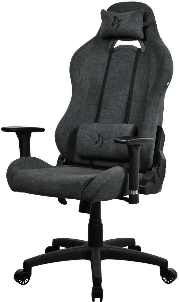 Torretta Gamingstoel - Soft Fabric™ de Arozzi, Gris foncé – jaquette