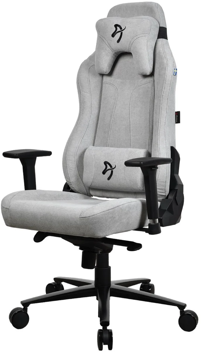 Vernazza Gamingstoel - Soft Fabric™ van Arozzi, Lichtgrijs – cover