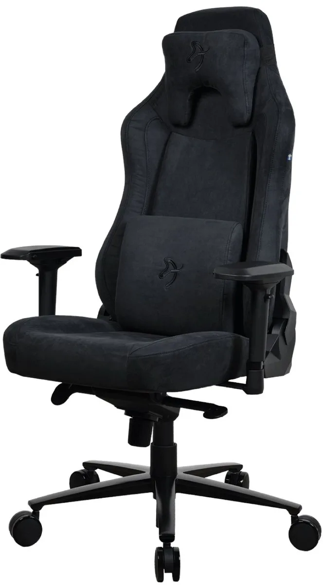 Vernazza Gamingstoel - Supersoft™ Stof - Puur de Arozzi, Noir – jaquette