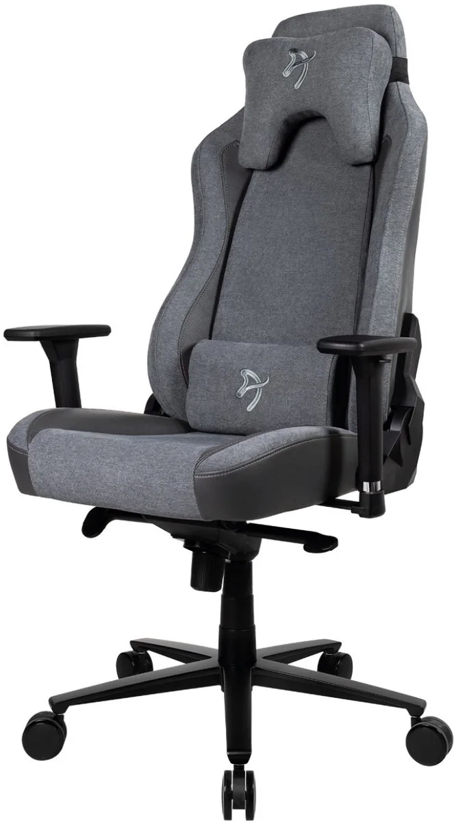 Vernazza Vento™ Gamingstoel - Stof - Kunstleer de Arozzi, Asgrijs – jaquette