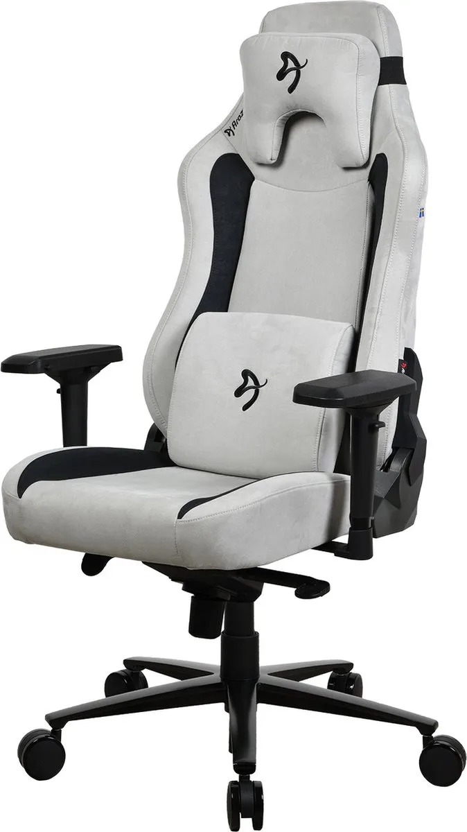 Vernazza XL Gamingstoel - Supersoft™ Stof de Arozzi, Gris clair – jaquette