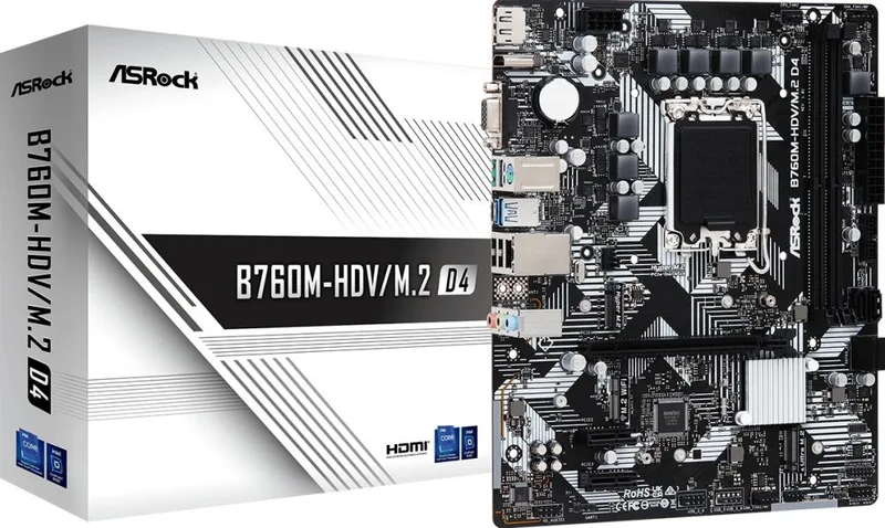 B760M-HDV/M.2 D4 - Moederbord van ASRock – cover