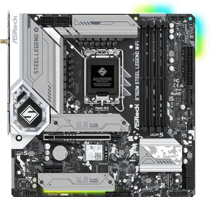 B760M Steel Legend WiFi - Moederbord by ASRock – cover