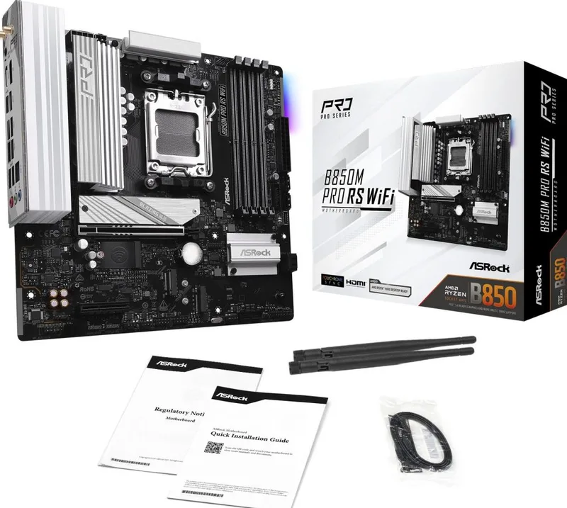 B850M Pro RS WiFi - Moederbord by ASRock – cover