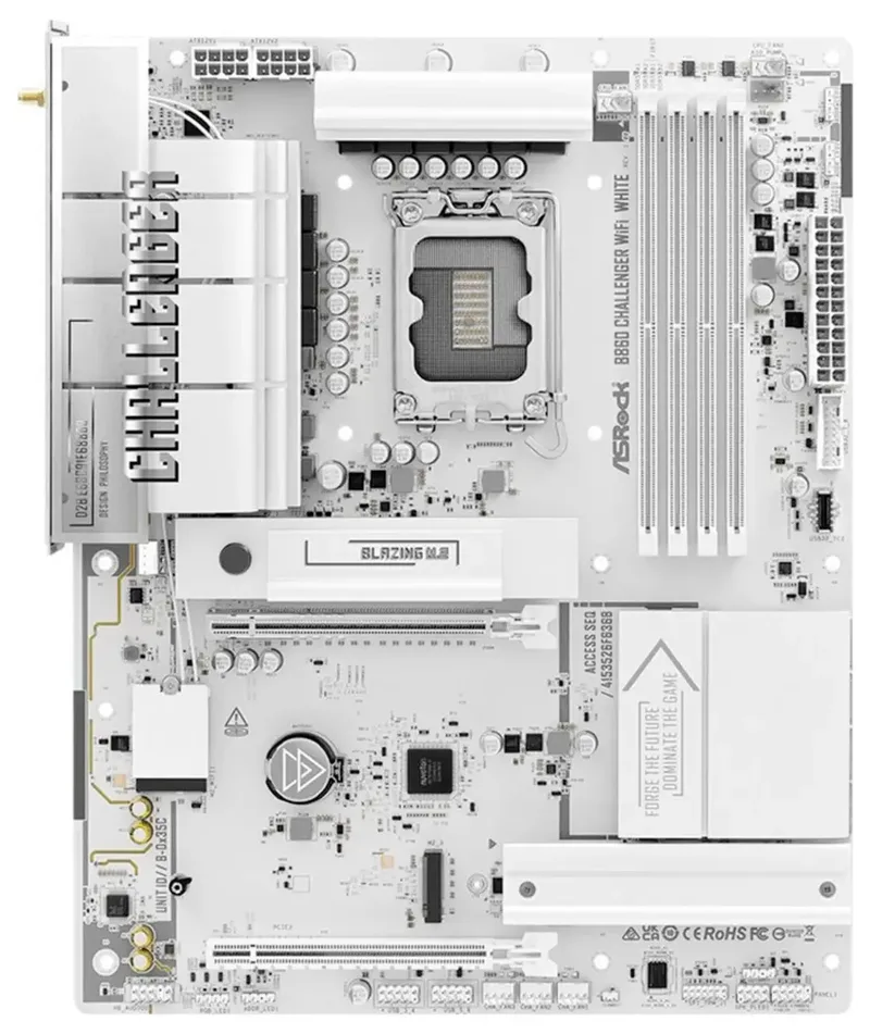 B860 Challenger WiFi White, 1851 ATX HDMI/USB-C DDR5 van ASRock – cover 2 van 2