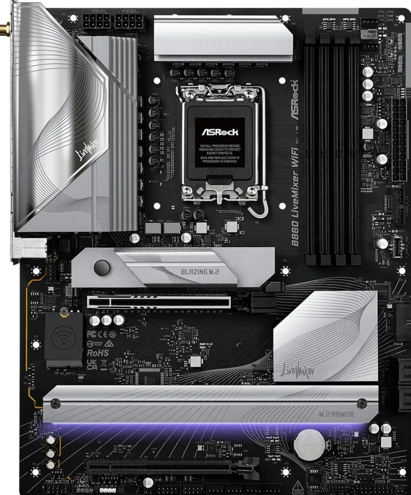 B860 LiveMixer WiFi 1851 ATX HDMI DDR5 by ASRock – cover
