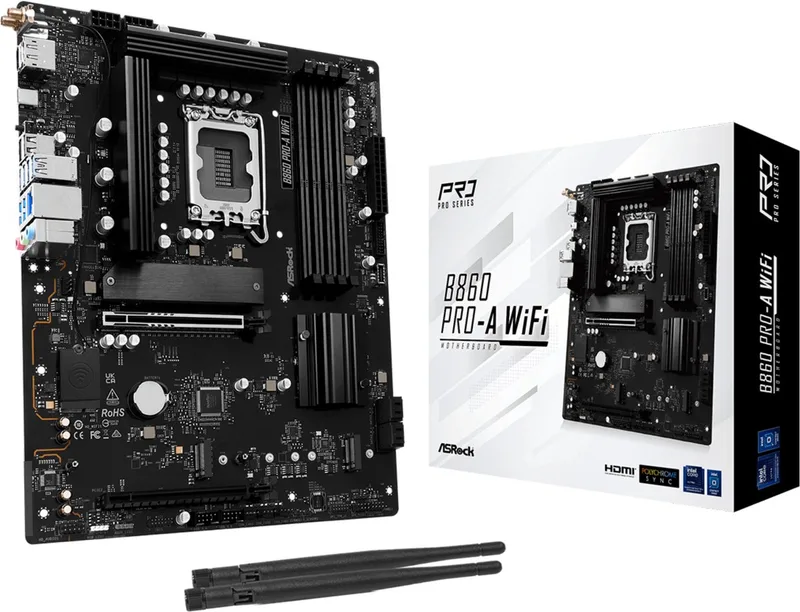 B860 Pro-A WiFi Intel B860 LGA 1851 (Socket V1) ATX by ASRock – cover