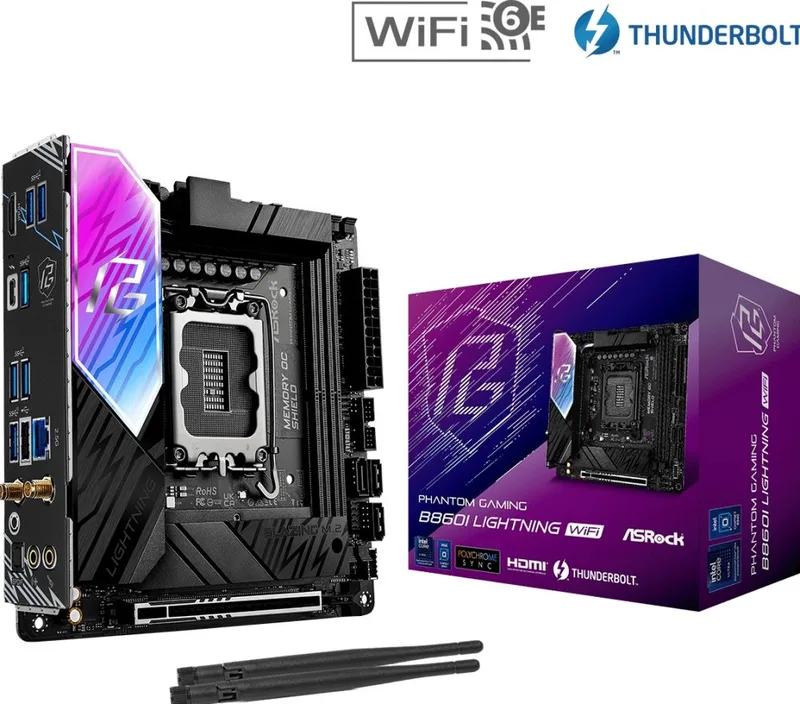 B860I Lightning WiFi 1851 mITX HDMI DDR5 by ASRock – cover