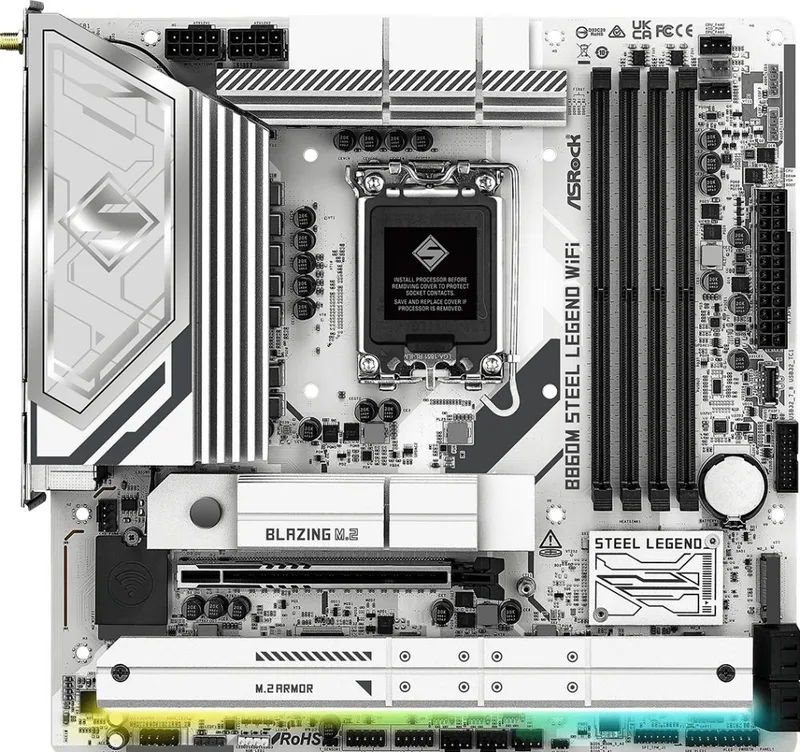 B860M Steel Legend WiFi 1851 mATX HDMI/DP DDR5 van ASRock – cover