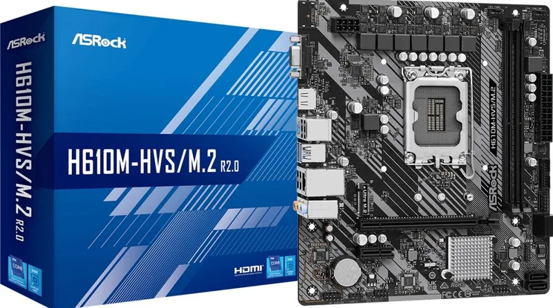 H610M-HVS/M.2 R2.0 - Micro ATX LGA 1700 by ASRock – cover