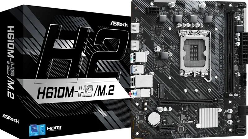MB ASRock Intel 1700 H610M-H2/M.2 M-ATX 2xD4 3200 PCIe4.0 X16 USB3.2 Gen1 by ASRock – cover