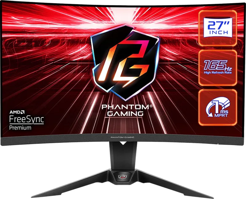 PG27Q15R2A - Wide Quad HD VA 165Hz Gaming monitor - 27 Inch by ASRock, Black – cover