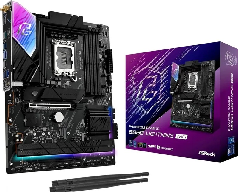 Phantom Gaming B860 Lightning WiFi - Moederbord by ASRock – cover