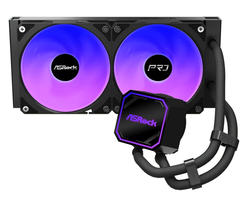 Pro Black 240 ARGB - Waterkoeler de ASRock – jaquette