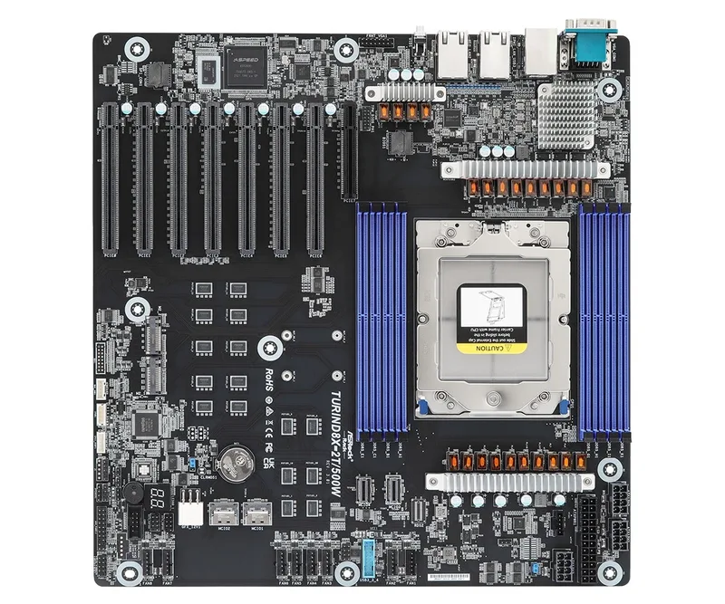Rack TURIND8X-2T/500W - Moederbord de ASRock – jaquette