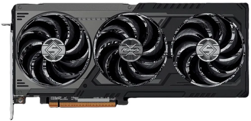 RX9070GRE Steel Legend D - Grafische Kaart - 12GB - Overgeklokt de ASRock, Argent – jaquette