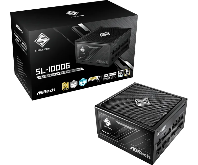 Steel Legend SL-1000G - Voeding by ASRock – cover