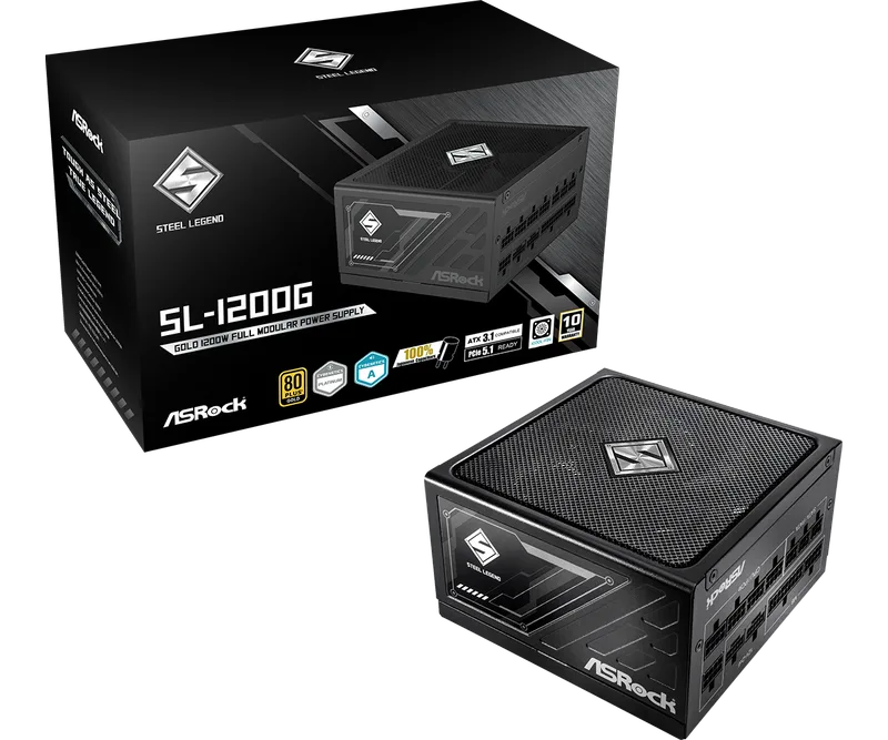 Steel Legend SL-1200G - Voeding by ASRock – cover