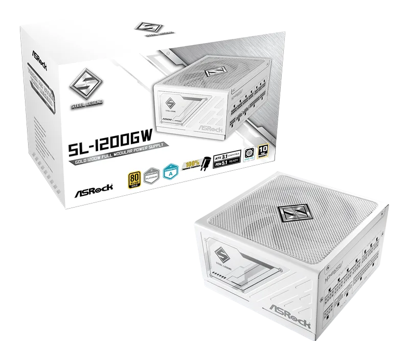 Steel Legend SL-1200GW - Voeding de ASRock – jaquette