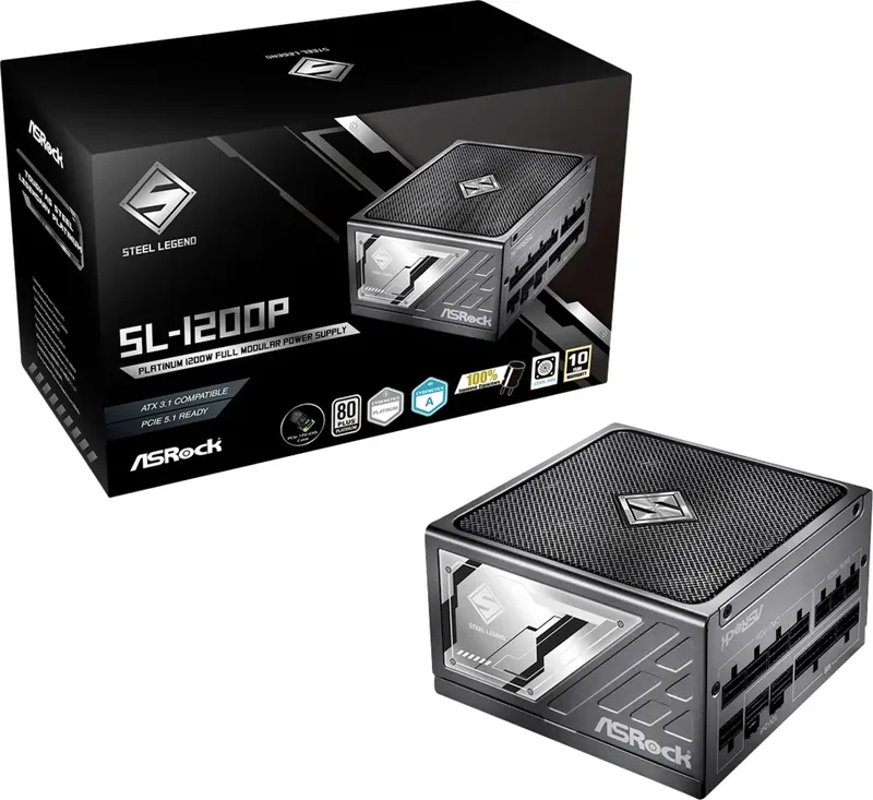 Steel Legend SL-1200P 1200W ATX 80+ Platinum by ASRock – cover 1 of 2