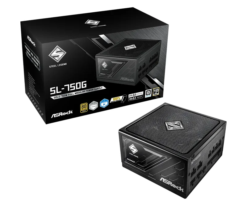 Steel Legend SL-750G - Voeding by ASRock – cover