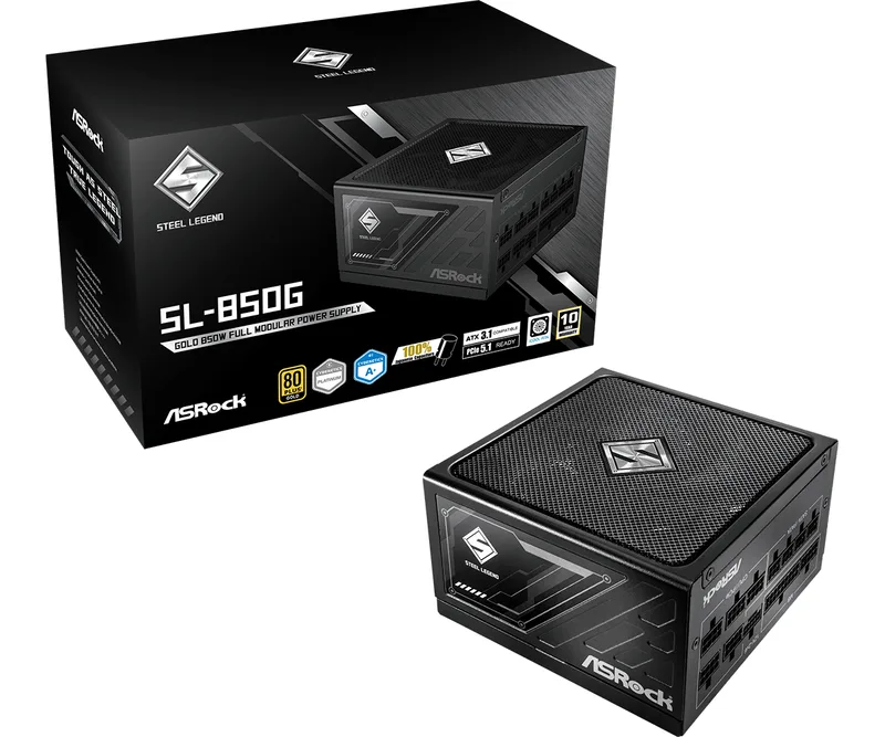 Steel Legend SL-850G - Voeding by ASRock – cover